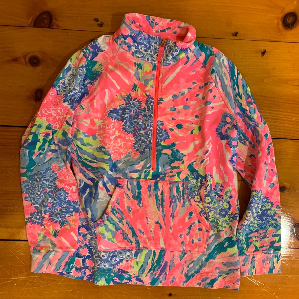 lilly pulitzer girls quarter zip